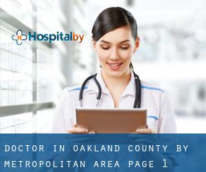 Doctor in Oakland County by metropolitan area - page 1