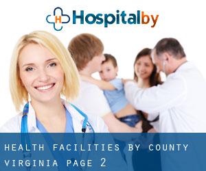 health facilities by County (Virginia) - page 2