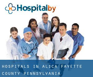 hospitals in Alica (Fayette County, Pennsylvania)