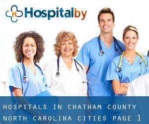 hospitals in Chatham County North Carolina (Cities) - page 1