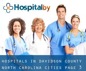 hospitals in Davidson County North Carolina (Cities) - page 3